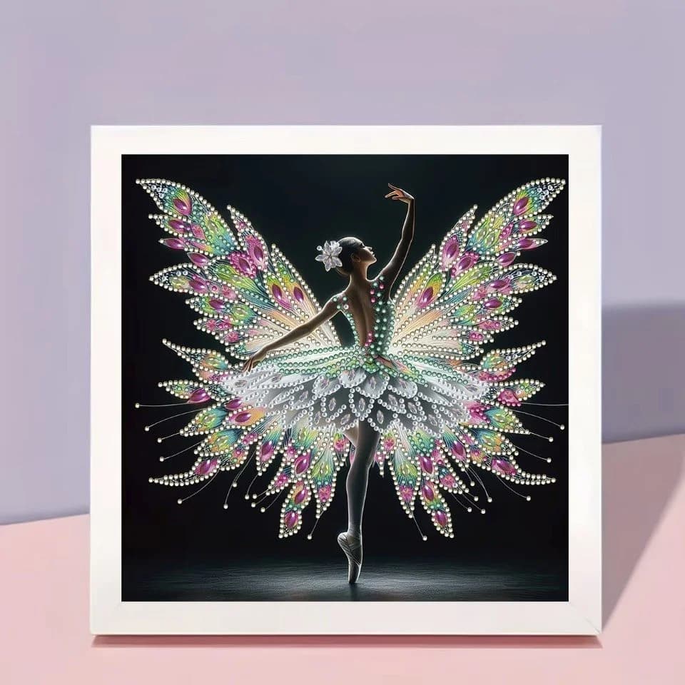 Venicce Love 5D Diamond Painting Ballerina 30x30 cm - Bild 3