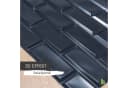 STM Company 3D Wandpaneel PVC Schwarz Ziegel Optik Bild 3