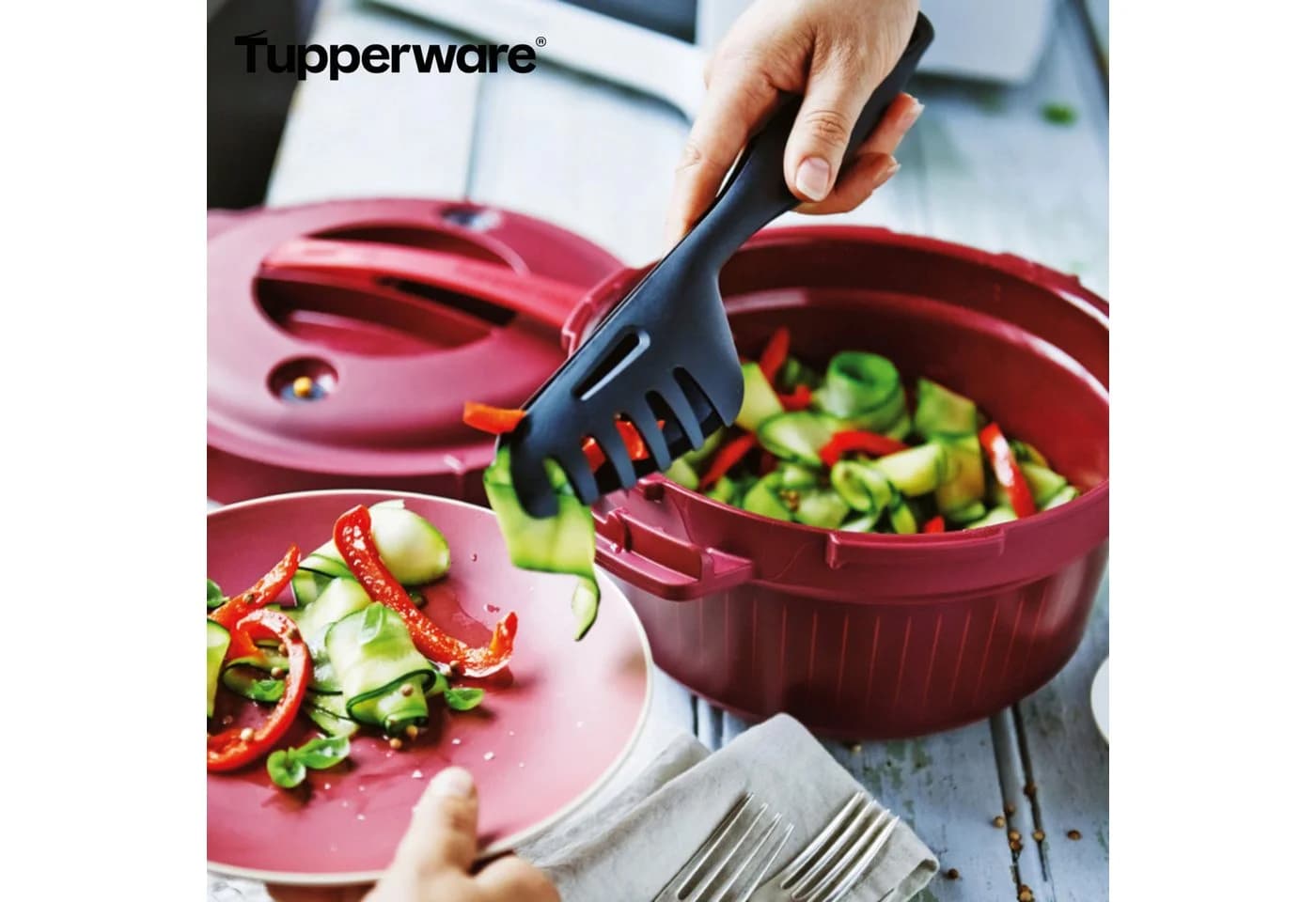 TUPPERWARE Servierzange Griffbereit Chef-Zange Schwarz - Bild 4
