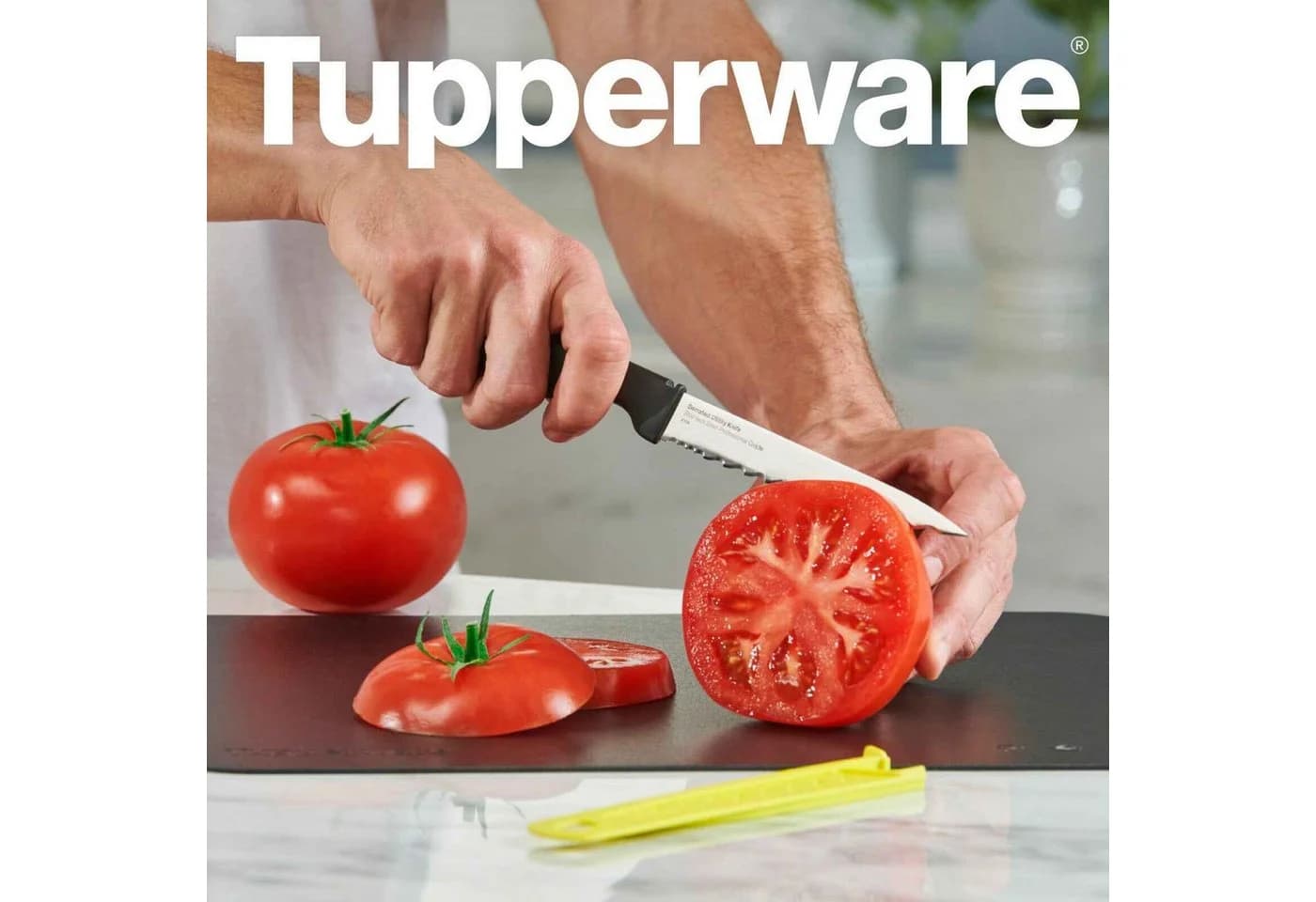 TUPPERWARE Tomatenmesser A-Serie Wellenschliff Edelstahl