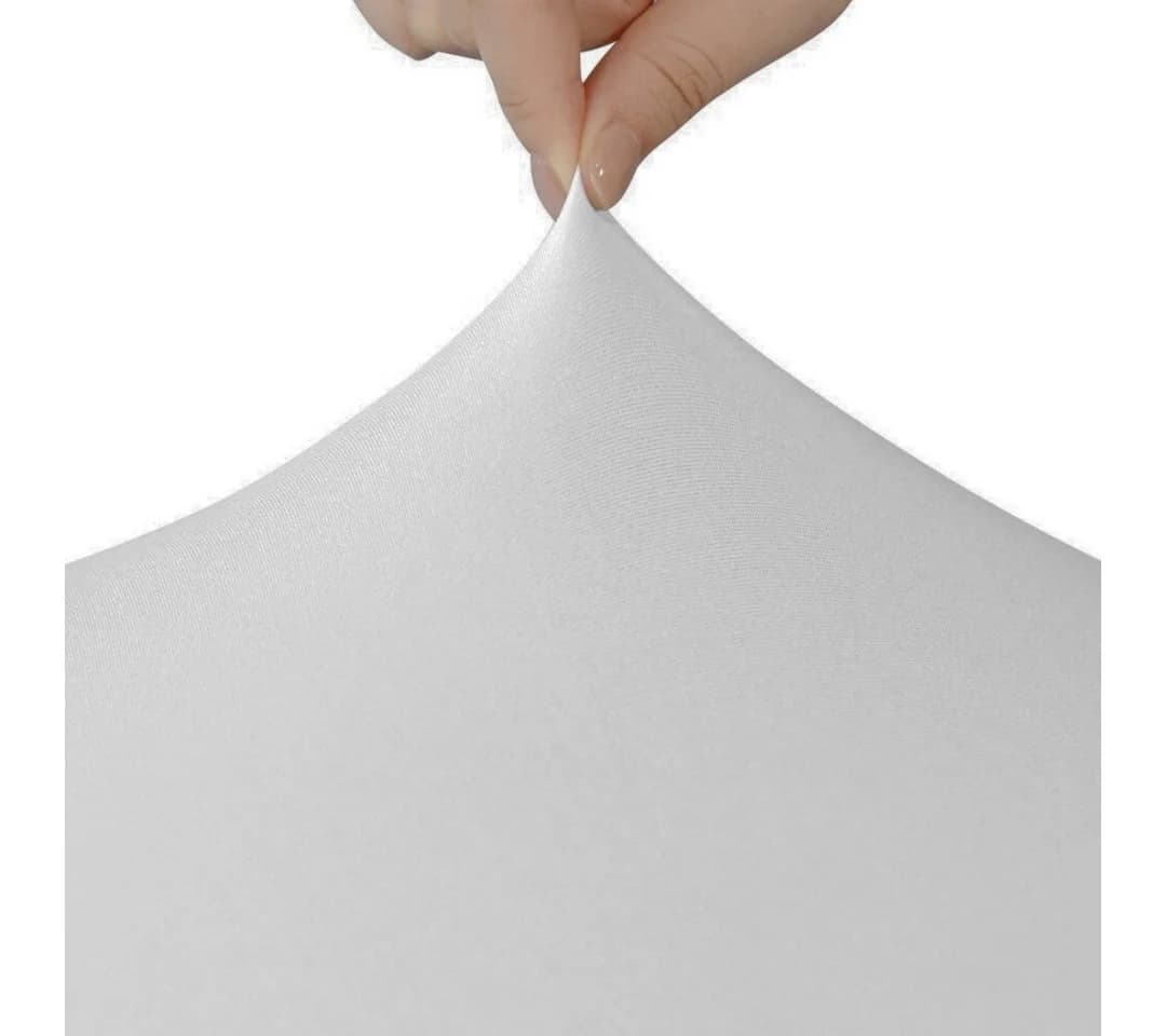 Jirex Trading Company Stuhlhusse Stretch Schwarz Runder Lehne UNI Party Hochzeit