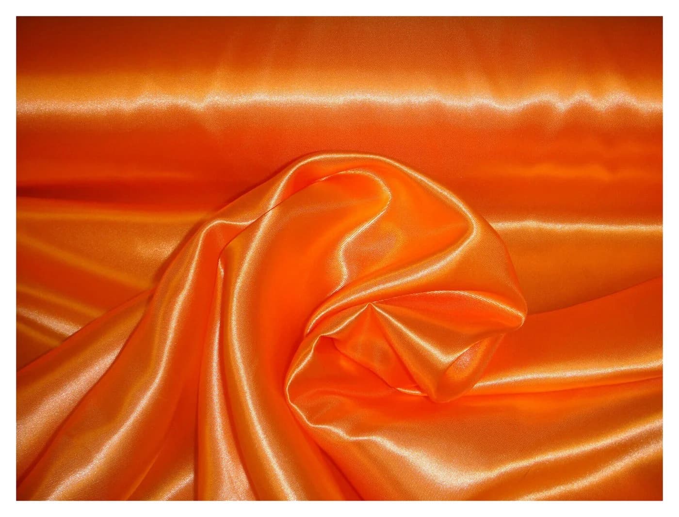 Jirex Trading Company Stoff Satin Meterware 150cm breit Orange - Bild 2