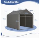 Thanaddo Carport-Geräteraum Partyzelt Metallgestell Pavillon Weiß Bild 1