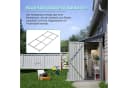 Thanaddo Gartenhaus Metall Gerätehaus Grau Bild 1