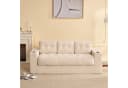 LITBIRD Bodensofa 3-Sitzer Beige Kordstoff mit Rückenlehne Bild 2