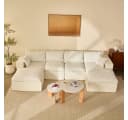 LITBIRD Modulares U-Form Sofa 340 cm mit Schlaffunktion Chenille Bild 2