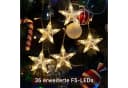 Bunte Lichterkette im Weihnachtsstern-Design für Fensterdekoration Bild 3