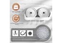 Elegear Duschablage 25x12.5cm Ohne Bohren mit Saugnapf & 4 Haken Bild 3