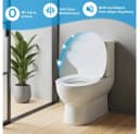 Elegear WC-Sitz Rund Weiß Soft-Close Quick-Release Bild 1