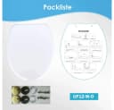 Elegear WC-Sitz Rund Weiß Soft-Close Quick-Release Bild 2