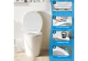 Elegear WC-Sitz Rund Weiß Soft-Close Quick-Release Bild 3