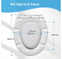 Elegear WC-Sitz Rund Weiß Soft-Close Quick-Release Bild 4