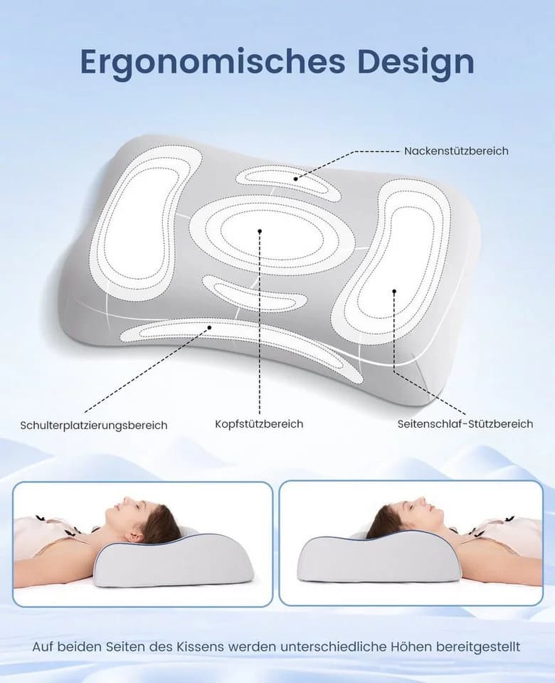Ergonomisches Nackenstützkissen aus Memory Foam - Bild 3