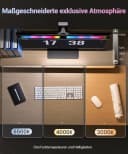 Quntis Schreibtischlampe mit RGB, 40/51cm 2in1 Monitor Lampen für Büro, Jugendzimmer, Studie, Gaming RGB, LED wechselbar, Tageslichtweiß, Variables RGB-Umgebungslicht, pc bildschirmlampe mit einstellbare Farbtemperatur Helligkeit, deko Bild 3