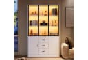 Fine Life Pro Standvitrine Weiß mit Glasfront und LED-Beleuchtung Bild 5