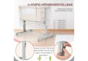 COSTWAY Beistellbett 3 in 1 Reisebett 5-stufig höhenverstellbar Beige Bild 3