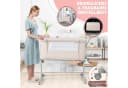 COSTWAY Beistellbett 3 in 1 Reisebett 5-stufig höhenverstellbar Beige Bild 5