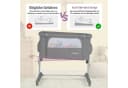 COSTWAY Beistellbett 3 in 1 Reisebett 5-stufig höhenverstellbar Matratze Bild 3