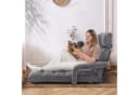 COSTWAY Relaxliege 6-Fach Verstellbar Grau Bild 1