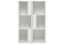 COSTWAY Bücherregal 2-tlg. mit 6 Fächern Holz Kippschutz Bild 2
