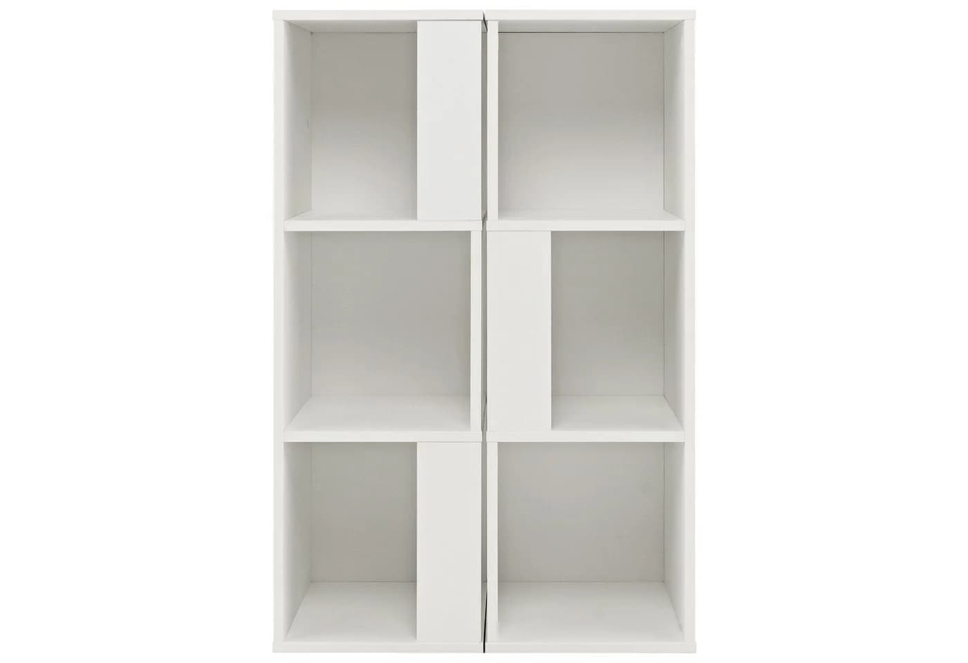 COSTWAY Bücherregal 2-tlg. mit 6 Fächern Holz Kippschutz - Bild 2