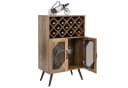 COSTWAY Weinregal Rustikales Braun 11 Flaschen Glashalter Bild 2
