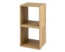 COSTWAY Bücherregal 2er Set stapelbar Holzwerkstoff Bild 2