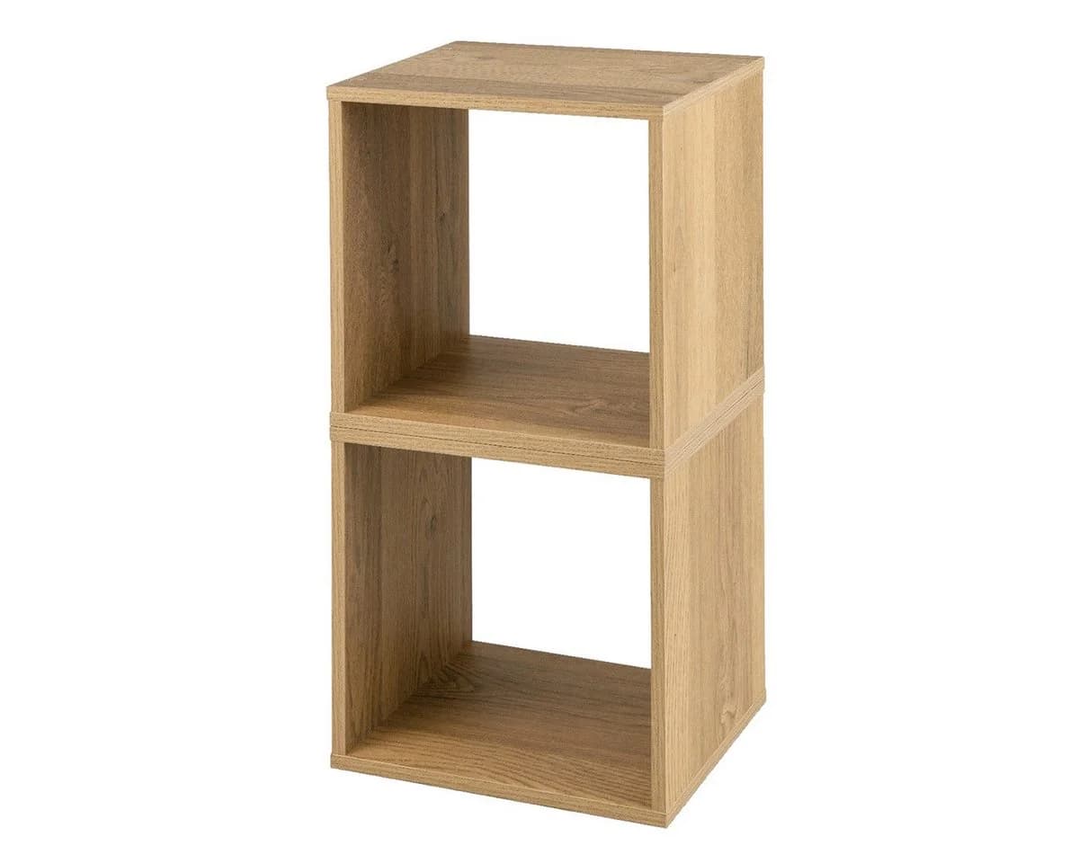 COSTWAY Bücherregal 2er Set stapelbar Holzwerkstoff - Bild 2