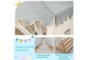 COSTWAY Spielzelt Kinder Beige 120x105x140cm Bild 3