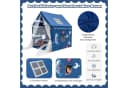 KOMFOTTEU Kinderspielzelt mit dicker Matte, 2 Fenstern & Gaze - Blau Bild 4
