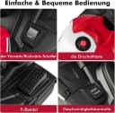 KOMFOTTEU Elektro-Kindermotorrad Rot mit Musik & Scheinwerfer Bild 4