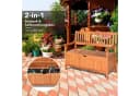 KOMFOTTEU Gartenbank mit Stauraum Akazienholz Bild 3