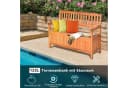 KOMFOTTEU Gartenbank mit Stauraum Akazienholz Bild 5