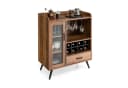 COSTWAY Weinschrank Barschrank Braun mit 8 Flaschenregalen Bild 2