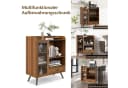 COSTWAY Weinschrank Barschrank Braun mit 8 Flaschenregalen Bild 3
