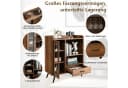 COSTWAY Weinschrank Barschrank Braun mit 8 Flaschenregalen Bild 4