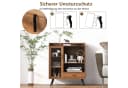 COSTWAY Weinschrank Barschrank Braun mit 8 Flaschenregalen Bild 5