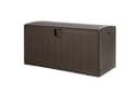 COSTWAY Auflagenbox 400L Truhe Braun mit Griff Bild 2
