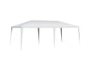 COSTWAY Pavillon Partyzelt 3x6m Weiß Metall Bild 2