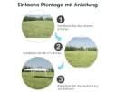 COSTWAY Pavillon Partyzelt 3x6m Weiß Metall Bild 5