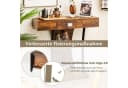 COSTWAY Konsolentisch Schmal mit Schubladen & Ablagen Flurtisch Holz Bild 4