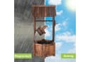 COSTWAY Gartenbrunnen Tannenholz Braun mit Pumpe Bild 5