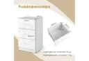 COSTWAY Aktenschrank 3 Schubladen Schwarz/Weiß Büroschrank Beistelltisch Bild 5
