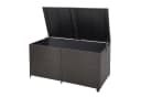COSTWAY Auflagenbox 662L Braun PE-Rattan mit Rollen Bild 2