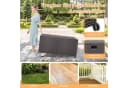 COSTWAY Auflagenbox 662L Braun PE-Rattan mit Rollen Bild 3
