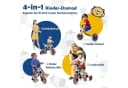 KOMFOTTEU Kinderdreirad 4-in-1 Balance Fahrrad Blau Bild 1