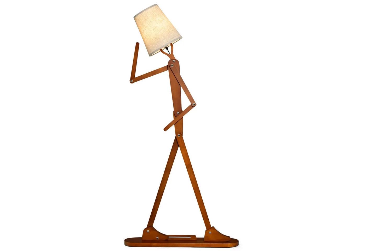 COSTWAY Stehlampe Humanoide Eckleuchte Verstellbare Gelenke - Bild 2