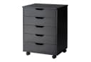 COSTWAY Rollcontainer Bürocontainer Weiß/Schwarz Holzwerkstoff Bild 2