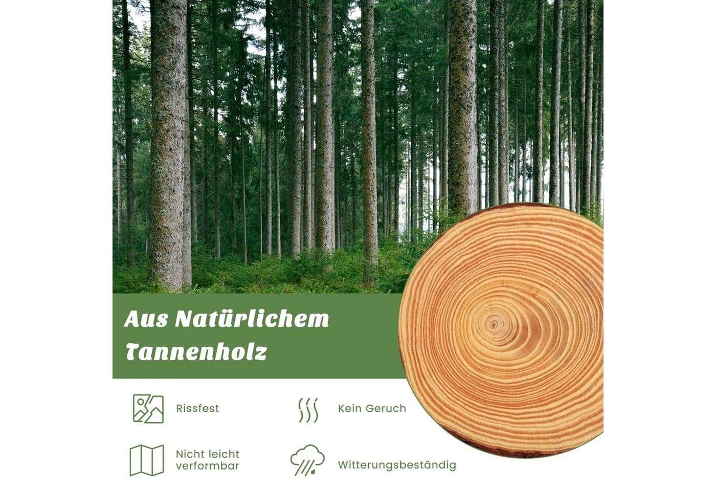 COSTWAY Hochbeet mit 4-seitigem Schutzzaun, 9 Pflanzflächen, 107x107x70cm - Bild 3