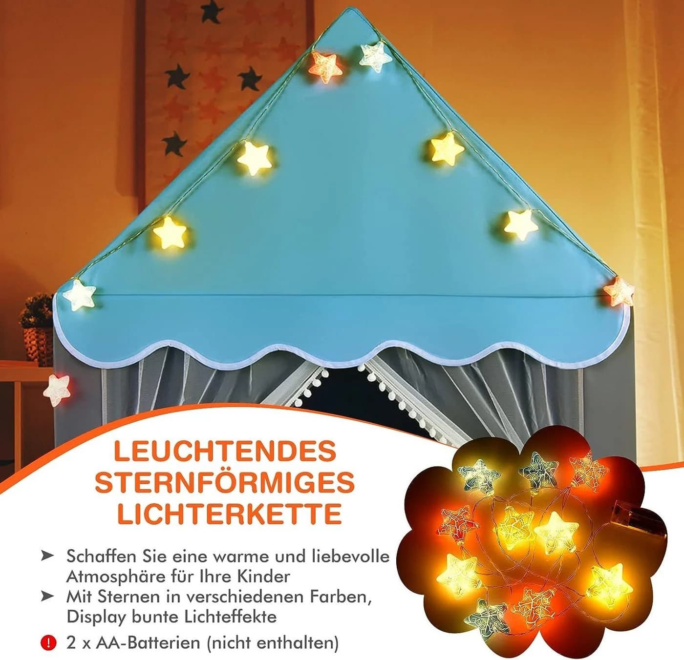 Kinderhauszelt aus Polyester und Baumwolle - Bild 3